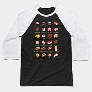 Chocolate and Red Berries Delicious Candy Sweets Baseball T-Shirt